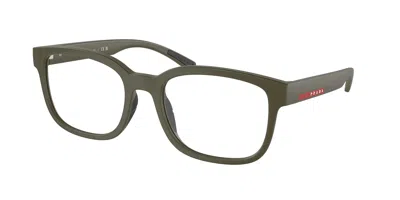 Prada Linea Rossa Demo Square Men's Eyeglasses Ps 05qv 15x1o1 54 In Black