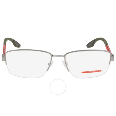 Prada Linea Rossa Demo Square Men's Eyeglasses Ps 51ov 7cq1o1 56