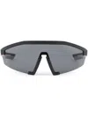 Prada Linea Rossa Impavid Sunglasses In Black