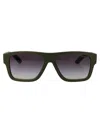 Prada Linea Rossa Injected Sunglasses In Black