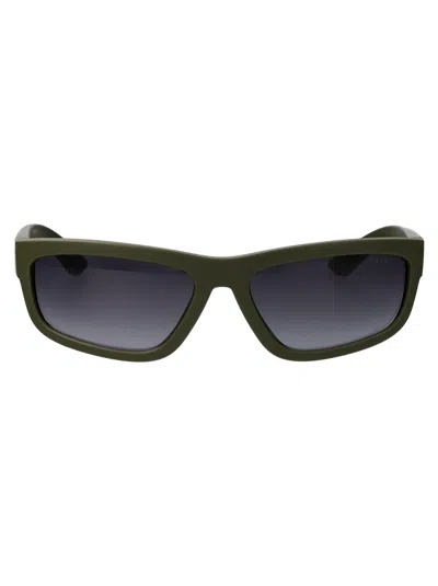 Prada Linea Rossa Injected Sunglasses In Green