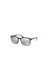 Prada Linea Rossa Logo Sunglasses In Gray