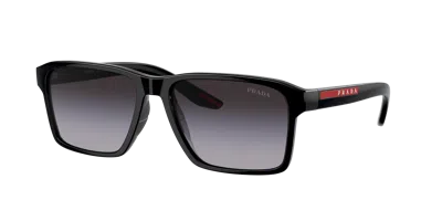 Prada Linea Rossa Man Sunglass Ps 05ysf In Grey Gradient