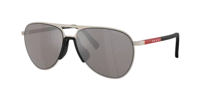 Prada Linea Rossa Man Sunglass Ps 53zs In Gray