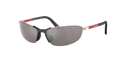 Prada Linea Rossa Mann Sunglass Ps 55zs In 18x80i Matte Champagne
