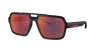 Prada Men's Sunglasses, Ps 01xs In Dark Grey Mirror Blue,red