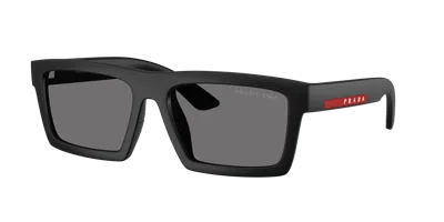 Prada Linea Rossa Man Sunglass Ps A07s In Dark Grey Polar