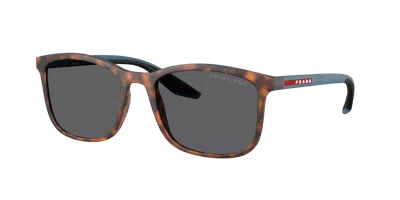 Prada Linea Rossa Man Sunglass Ps A08s In Brown