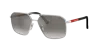 Prada Linea Rossa Man Sunglass Ps A50s In Gradient Grey Mirror Silver