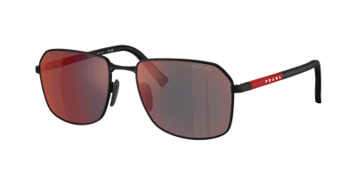 Prada Linea Rossa Man Sunglass Ps A51s In Mirror Grey