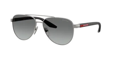 Prada Linea Rossa Man Sunglass Ps A52s In Metallic