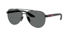 Prada Linea Rossa 58mm Polarized Pilot Sunglasses In Black