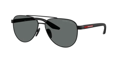 Prada Linea Rossa Man Sunglass Ps A52s In Polar Dark Grey