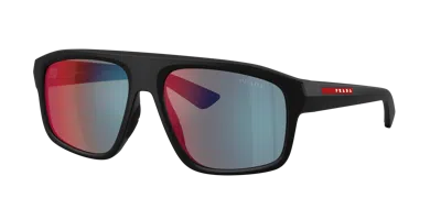 Prada Linea Rossa Man Sunglass Ps B02sf In Black