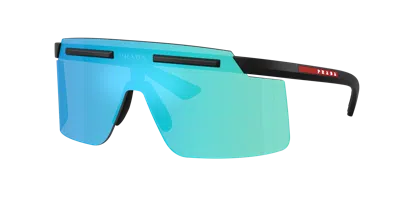 Prada Linea Rossa Adjustable-nose-pads Sunglasses In Blue