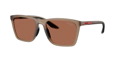 Prada Linea Rossa Man Sunglass Ps B08s In Brown