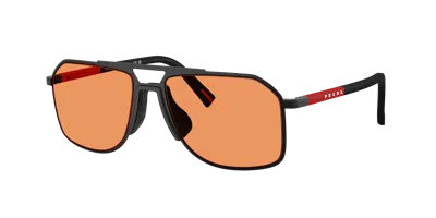 Prada Linea Rossa Man Sunglass Ps B51s In Brown