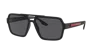 Prada Polarized Dark Grey Rectangular Mens Sunglasses Ps 01xs Dg002g 59 In Polar Dark Grey