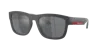 Prada Sport Pillow Sunglasses, 56mm In Light Grey Mirror Black