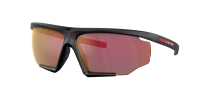 Prada Linea Rossa Man Sunglass Ps 07ys In Mirror Orange