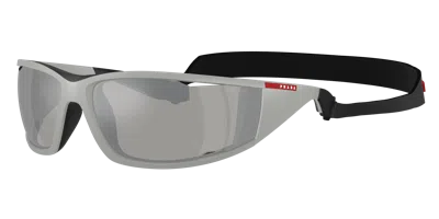 Prada Linea Rossa Man Sunglasses Ps A04s In Metallic