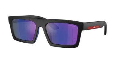 Prada Linea Rossa Man Sunglass Ps A07s In Black