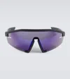 Prada Linea Rossa Mask Sunglasses In Black