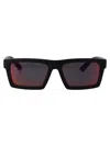 Prada Linea Rossa Matte Black Injectate Sunglasses In Black