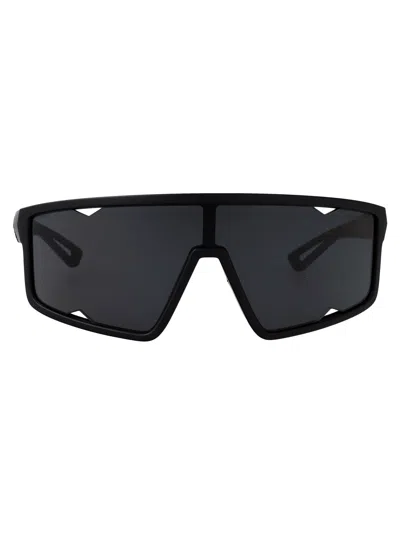 PRADA PRADA LINEA ROSSA MATTE BLACK INJECTATE SUNGLASSES