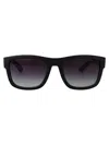 Prada Linea Rossa Matte Black Nylon Sunglasses In Black