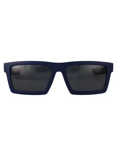Prada Linea Rossa Matte Blue Injected Sunglasses