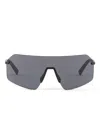 Prada Linea Rossa Metal-frame Sunglasses In Gray