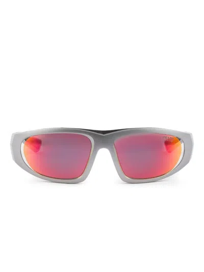 Prada Linea Rossa Sonnenbrille Mit D-gestell In Gray