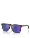 Prada Linea Rossa Pillow Sunglasses, 56mm In Black
