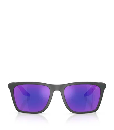 Prada Linea Rossa Pillow Sunglasses In Grey