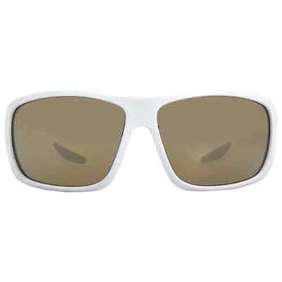 Pre-owned Prada Linea Rossa Polarized Brown Mirror Gold Wrap Men's Sunglasses Ps04vs In Multi