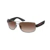 Prada Men's Sunglasses, Gradient Ps 50zs In Brown