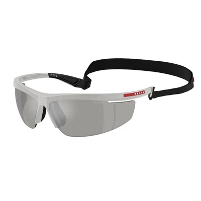 Prada Eyewear Rectangular Frame Sunglasses In White