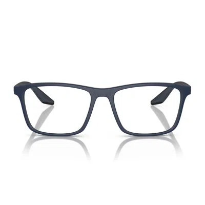 Prada Linea Rossa Ps 01qv Tfy1o1 Gomma Blu Glasses In Gray