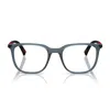 Prada Linea Rossa Ps 04rv Czh1o1 Blu Trasparente Glasses In Gray