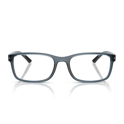 Prada Linea Rossa Ps 06rv Czh1o1 Azzurro Trasparente Glasses In Gray
