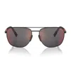 Prada Linea Rossa Ps 54zs Dg008f Nero Gommato Sunglasses In Brown