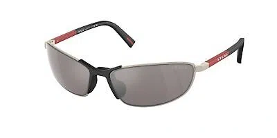 Pre-owned Prada Linea Rossa Ps 55zs 18x80i Matte Champagne 60 Mm Men's Sunglasses