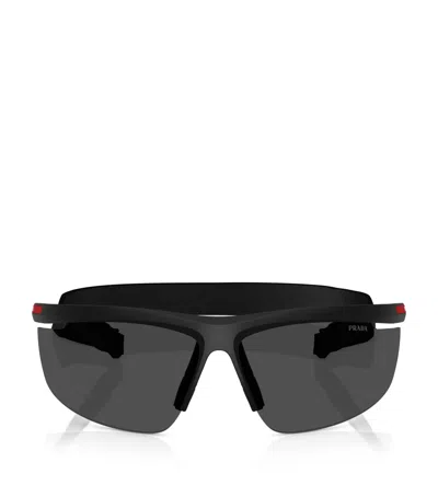 Prada Linea Rossa Ps A02s Pillow Sunglasses In Black