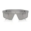 Prada Ps A03s 141mm Mirrored Rectangular Sunglasses