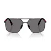 Prada Linea Rossa Ps A50s 1bo02g Nero Polarized Sunglasses In Black
