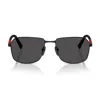 Prada Linea Rossa 57mm Rectangular Sunglasses