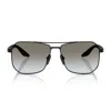 Prada Linea Rossa Ps A53s 1bo5o0 Nero Opaco Sunglasses In Black