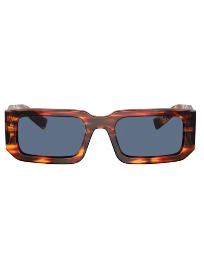 Prada Linea Rossa Sleek Sunglasses With International Fit - 145mm In Blue