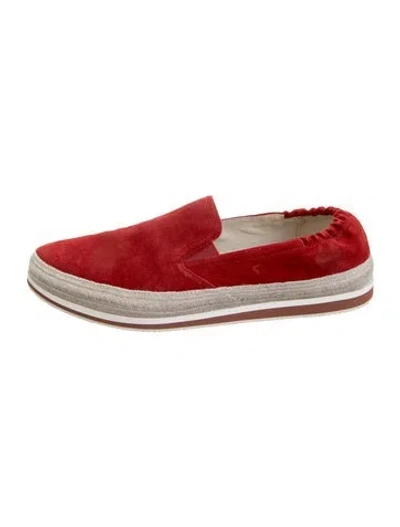 Pre-owned Prada Linea Rossa Sneakers In Red